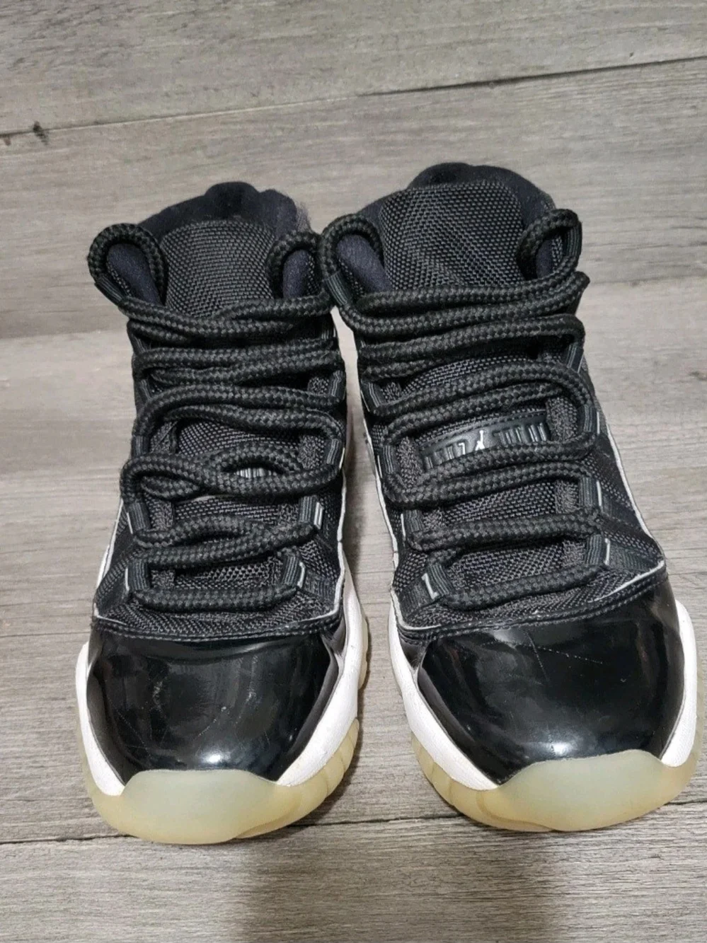 Air Jordan 11 Retro Jubilee 25th Anniversary Size 4.5y Black 378038-011 GS